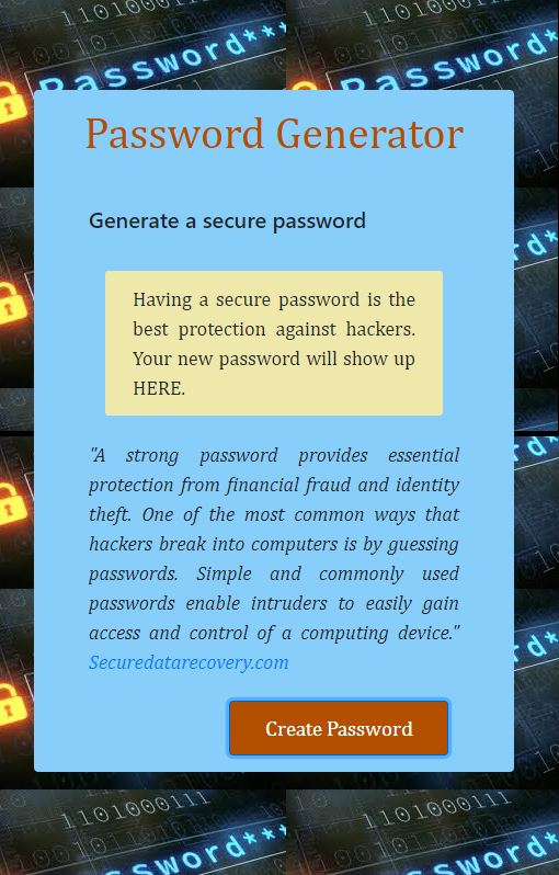 Password Generator